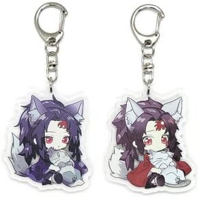 Inc. - Set of 2 Demon DS Acrylic Keychain Tanjuro Kamado, Kokushibo v2
