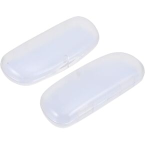 Healifty Clear Glasses 2Pcs Glasses Case Spectacle Case Box Eyeglass Case Transparent Hard Eyeglasses Case for Women Men Mens Sunglasses