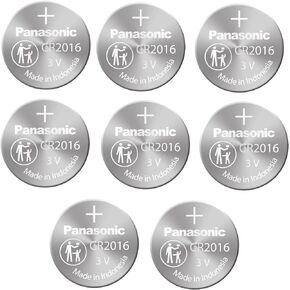 Pack of 8 -- Panasonic Cr2032 3v Lithium Coin Cell Battery Dl2032 Ecr2032