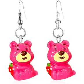 Cute Earrings Weird Earrings Funny Earrings bear chicken dog frog goose panda pig sika deer snail turtle Animals Earrings Dangle Earrings for Girls Women Sweet Kawaii Style