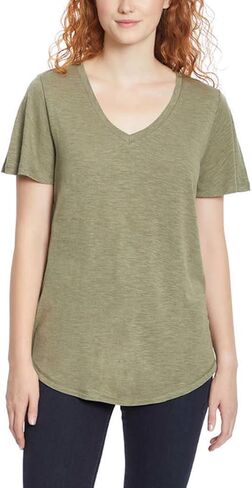 Jessica Simpson Women's Carly Flutter Short Sleeve Tee Shirt in Saudi Arabia