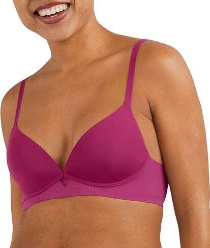 Maidenform Women's One Fab Fit Wireless Demi Bra, Lightly Lined, Convertible Straps (Retired Colors) in Saudi Arabia