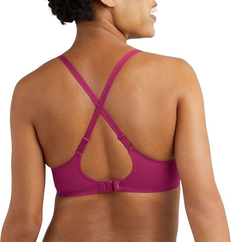 Maidenform Women's One Fab Fit Wireless Demi Bra, Lightly Lined, Convertible Straps (Retired Colors) in Saudi Arabia