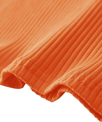 قمصان نسائية من Yuccalley محبوكة مضلعة ورقبة على شكل حرف V بدون أكمام قمصان هينلي بأزرار لأعلى وتيز كامي in Kuwait