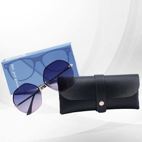 Yaserra Classic Polygon Sunglasses for Women Men, Trendy Gradient lens Metal Frame Shades UV400 Protection in Saudi Arabia