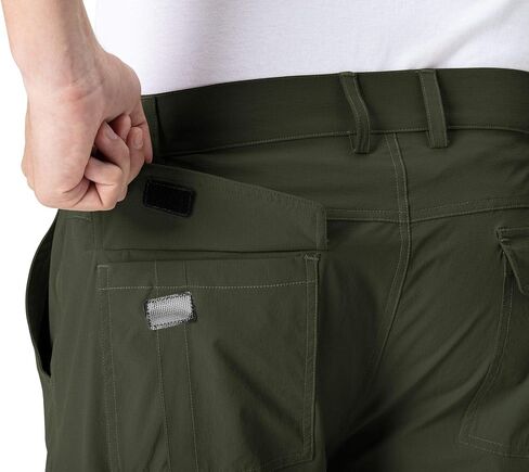Rdruko Men's Quick Dry Hiking Cargo Shorts Lightweight Outdoor Fishing Travel Summer Shorts with 6 Zipper Pockets in Kuwait