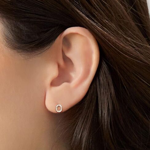 RS Pure by Ross-Simons 0.10 ct. t.w. Diamond Xo Mismatched Earrings in Sterling Silver in Saudi Arabia