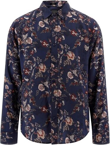 GUESS Men's Long Sleeve Sandwash Shirt in Saudi Arabia