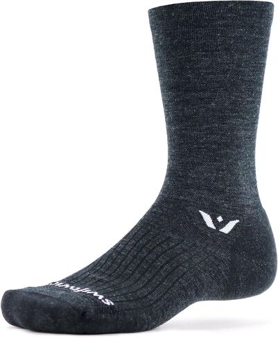Swiftwick- PURSUIT SEVEN Hiking & Cycling Crew Socks, Durable, Merino Wool in Kuwait