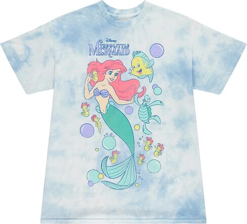 Disney Mens The Little Mermaid Ariel Throwback Vintage Tie Dye T Shirt in Saudi Arabia