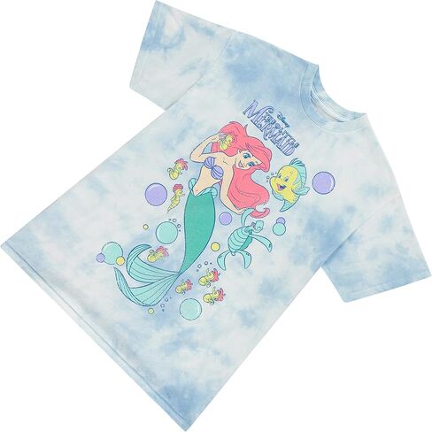 Disney Mens The Little Mermaid Ariel Throwback Vintage Tie Dye T Shirt in Saudi Arabia