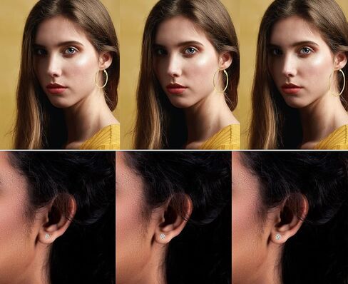 أقراط فضية للنساء مجموعات وغضروف صغير مكعب زركونيا 6 أقراط مسمار من الفولاذ المقاوم للصدأ لا تسبب الحساسية متعددة الأطواق الكبيرة الكبيرة مطلية مجوهرات للرجال والنساء والفتيات in Kuwait