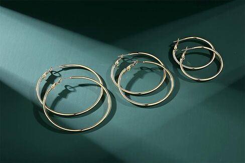 أقراط فضية للنساء مجموعات وغضروف صغير مكعب زركونيا 6 أقراط مسمار من الفولاذ المقاوم للصدأ لا تسبب الحساسية متعددة الأطواق الكبيرة الكبيرة مطلية مجوهرات للرجال والنساء والفتيات in Kuwait