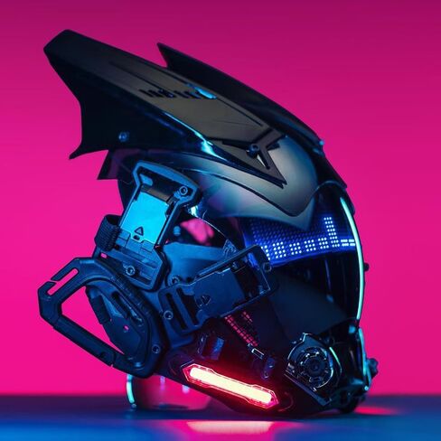 Marikito Cyberpunk Mask Helmet Futuristic Techwear Mask Sci Fi Mask Gothic Mask Cosplay Costume Mask Suitable For Adult Party in Kuwait