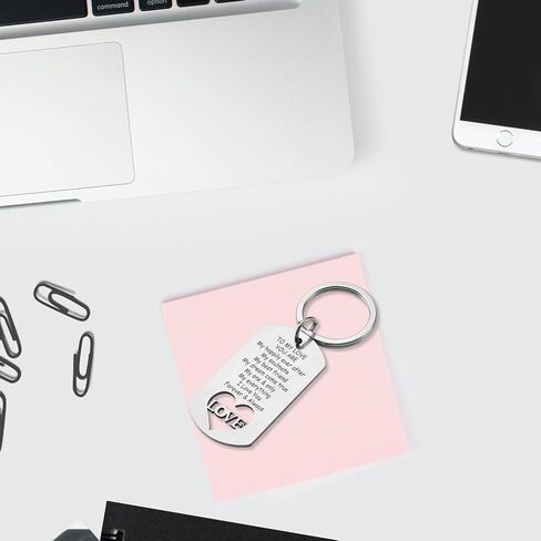 سلسلة مفاتيح للذكرى السنوية وعيد الحب والزفاف من سولميت، هدايا للزوج والزوج والزوجة والصديق والصديقة، سلسلة مفاتيح هدية لعيد الميلاد والكريسماس، هدايا بعبارة I Love You Husband من الزوجة, فضي in Kuwait