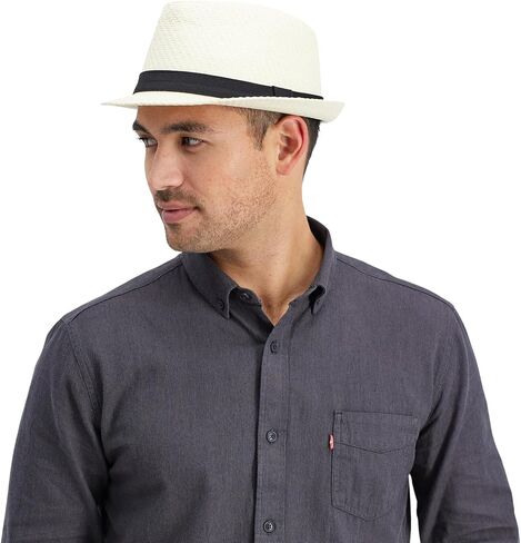 Levi's Men's Lightweight Straw Fedora Panama Hat in Saudi Arabia
