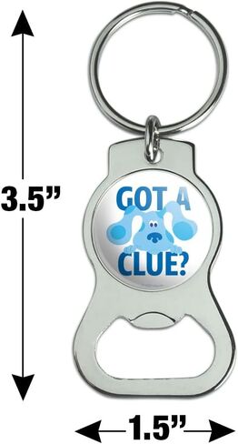 Graphics and More Blue's Clues Got a Clue Keychain with Bottle Cap Opener in Saudi Arabia