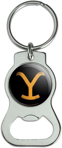 Graphics and More Yellowstone TV Show Brand Keychain with Bottle Cap Opener in Saudi Arabia