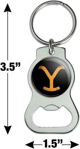 Graphics and More Yellowstone TV Show Brand Keychain with Bottle Cap Opener in Saudi Arabia