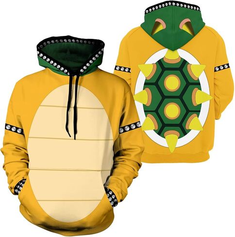 mfiwena Gaming Hoodies, Cartoon Long Sleeve Pullover Hoodie, Warm Hooded Sweatshirt, Novelty Hooded Sweater for Men Women in Saudi Arabia