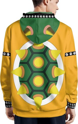 mfiwena Gaming Hoodies, Cartoon Long Sleeve Pullover Hoodie, Warm Hooded Sweatshirt, Novelty Hooded Sweater for Men Women in Saudi Arabia