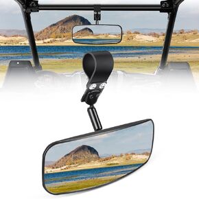 Nilight UTV Rear View Mirror 12inch Wide Clear Convex Center Mirror with 1.75" to 2" Clamps Adjustable 360 Degree for Polaris RZR PRO XP R Pioneer 1000 Can Am Maverick X3 Kawasaki, 2 Years Warranty