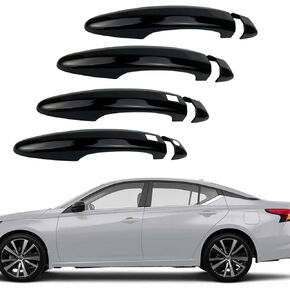 Black Rear View Side Mirror Cover Cap Trim Compatible with Nissan Sentra 2020 2021 2022 2023 Fit for Nissan Altima 2019-2023 Exterior Accessories (Black Rearview Mirror Cover)