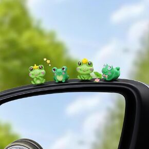 Cute Frog Car Interior Decoration Car Dashboard Ornament Rearview Mirror Accessories Funny Things Gift 12Pcs