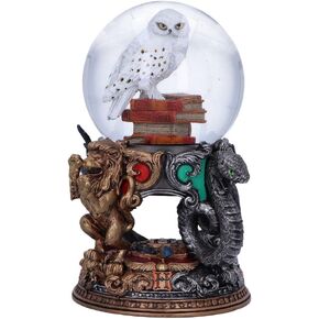 Nemesis Now Officially Licensed Harry Potter Hedwig Snow Globe, Multi Coloured, 18.5cm