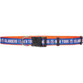 NHL PET Collar New York Islanders Dog Collar, Size Large Hockey Team Collar for Dogs & Cats. A Shiny & Colorful Dog & Cat Collar Licensed by The NHL