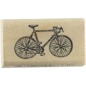Stamps by Impression Bicycle Rubber Stamp - ST 0301-1" x 1.75" Block