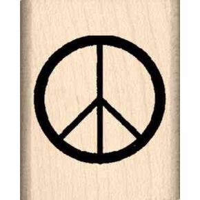 Stamps by Impression Peace Sign Rubber Stamp