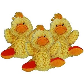 KONG Dr. Noy's Platy Duck Plush Dog Toy (Set of 3)