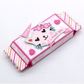 KSCRAFT Chocolate Favor Box Metal Cutting Dies Stencils for DIY Scrapbooking Decorative Embossing DIY Paper Card