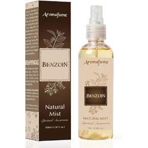 Benzoin Natural Resin Mist Spray by Aromafume | 100 ml / 3.3oz | Ideal for spirituality, prayer & rituals | Made with Benzoin Resin from Indonesia | Non-alcoholic, non-toxic & vegan