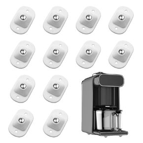 12 Pcs Self Adhesive Mini Caster Wheels,Small Appliance Swivel Wheels 360°Rotation Universal Appliance Rollers Wheels for Kitchen Appliances on The Counter,Storage Box,Small Furniture(Black)
