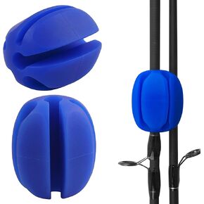 Multifunctional Fishing Rod Bundler Holder 5-Hole,Rubber Fishing Pole Strap Ties High Elastic Soft Rod Puller Fish Pole Protector Setter