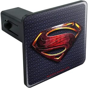 GRAPHICS & MORE Justice League Movie Superman Logo Tow Trailer Hitch Cover Plug Insert