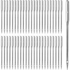 100PCS Sewing Machine Needles Universal Sizes Heavy Duty Sewing Machine Needles for Embroidery Leather Jeans, Home Sewing Machine(110/18)
