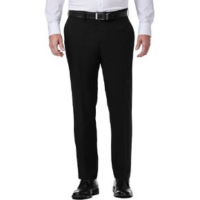 Kenneth Cole Reaction Men's Slim Fit Solid Performance Dress Pant, Black 02, 40W x 32L