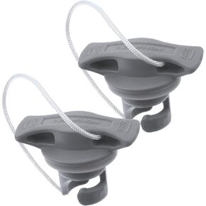 2pcs Rotary Bonnet Air Pump for Inflatables Fishing Paddle Board Tire Air Cap Boat Air Case Kayak Air Valve Cover Boat Adapter Cap Environmental Protection PVC Light Grey Air Cover