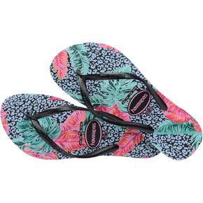 Havaianas kids slim animal floral sandal - black/black, 13C/1Y little kid in Kuwait