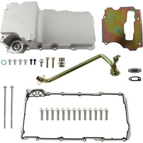labwork 302-1 Aluminum Oil Pan Kit Replacement for 1955-1987 GM Muscle Classi Car Truck 4.8L 5.3L 6.0L 6.2L