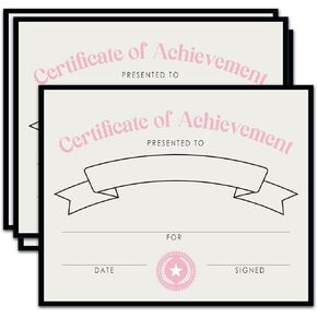 25 Award Certificates for Educational and Learning Activities, School Graduation Ceremony Certificates of Completion, Student Certificate of Achievement and Recognition, Teen, Children Boys Girls -03