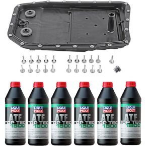 Auto Transmission Service Kit for BMW 6HP26 select V8 models (Oil Pan+Filter+Gasket+Bolts) + 6L ATF