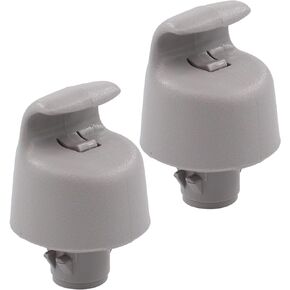 NewYall Pack of 2 Grey Sun Visor Support Clip Holder Bracket Retainer for Nissan X-Trail Rogue Pathfinder Maxima for Infiniti QX56 QX60 Q50