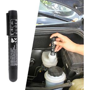 Brake Fluid Liquid Tester Pen, Auto Tester Tool, Car Diagnostic Testing Tool with 5 LED Indicators, DOT 3 DOT 4 DOT 5.1 Brake Fluid Tester Pen for Check Engine Car Accessories, Oil Moisture Analyzer