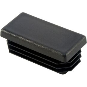 CAPLUGS - 1 1/2" x 3" | 10-14 Ga Tube Insert | Snap in Rectangular Cap Plugs | Fence Post Steel Pipe Tube Inserts - Fitness Equipment End Caps (4) Pack TOP SECRET PDR