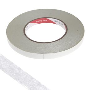 DGQ Sticky Fabric Tape 1/2 Inch x 164 Feet Double-Sided Tape Clear Sticky Tape Strong Adhesive Cloth Tape No Sewing, Gluing, or Ironing, Alterations and Hemming Tool