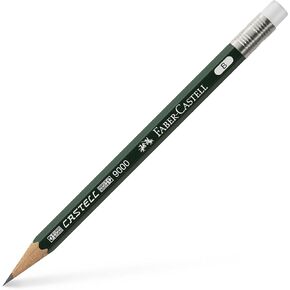 Faber-Castell Perfect Pencil Castell 9000 in Gift Box - #2 Pencil with Built-in Pencil Sharpener and Extender